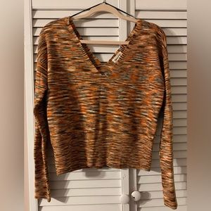 Open Edit Multicolor Fitted Sweater